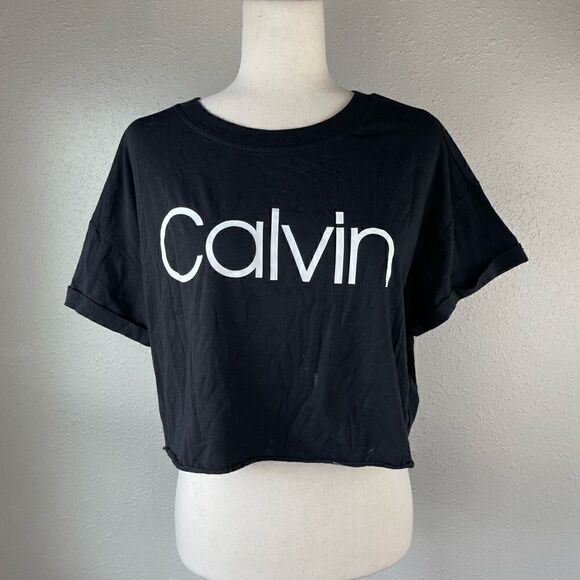 NWOT Calvin Klein Performance Crop Top Size L - Picture 1 of 5